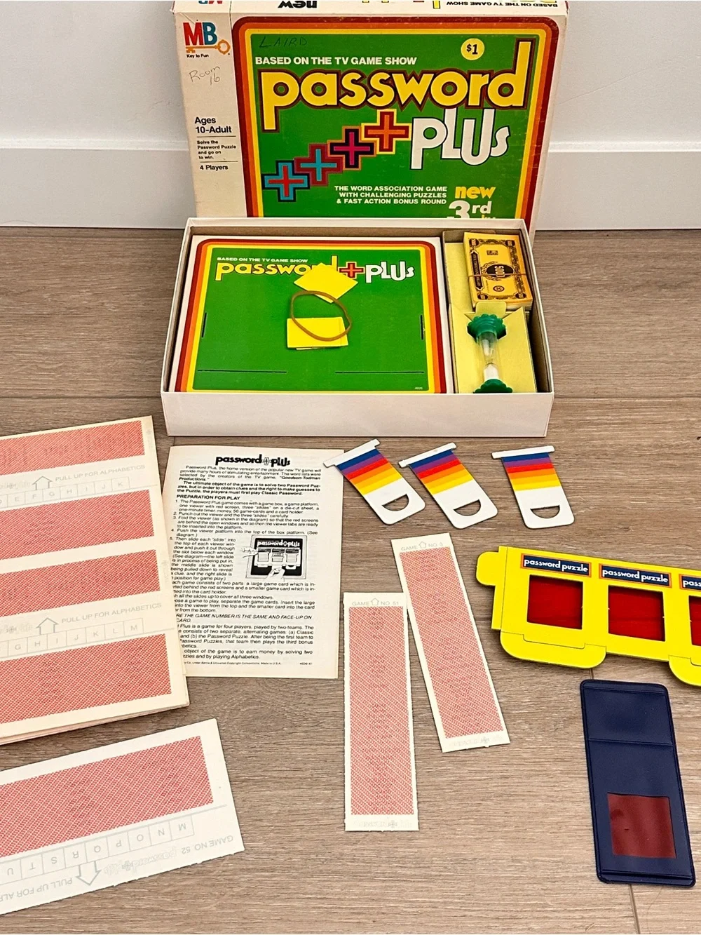 Vintage 1979 Password Plus 3rd Edition Game by Milton Bradley COMPLETE UNPUNCHED